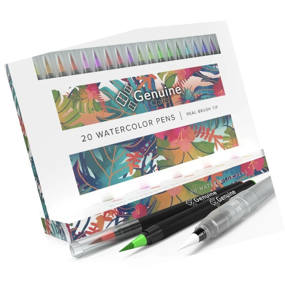 GenCrafts FBAOPWCPB01 Watercolor Brush Pen Set - 20 Piece - Picture 3 of 6